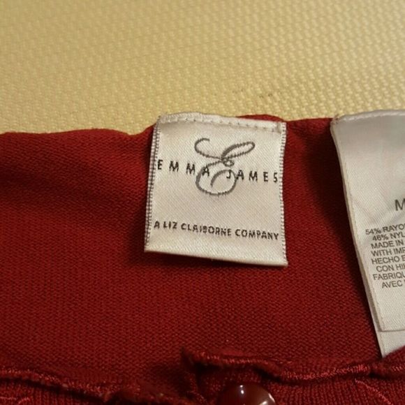 Red Emma James by Liz Claiborne Top - Picture 4 of 4
